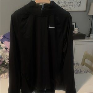 Spring Sale Markdown Nike Black Long Sleeve 1/4 zip Dri-Fit Running Top